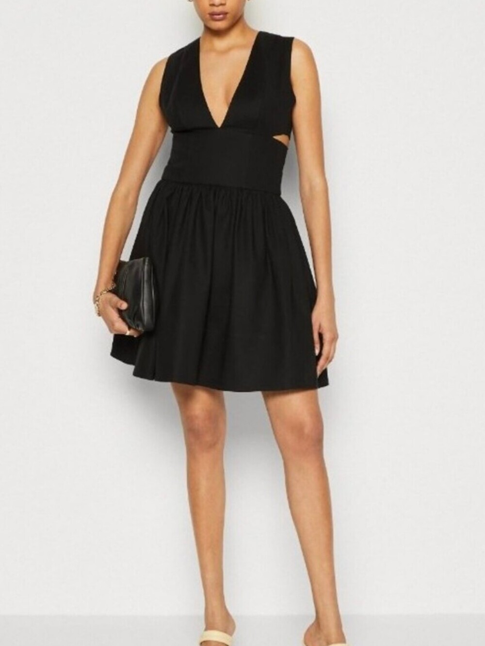 Banana Republic Anisa Cut-Out Mini Dress – Black – Size 6 - Picture 1 of 6